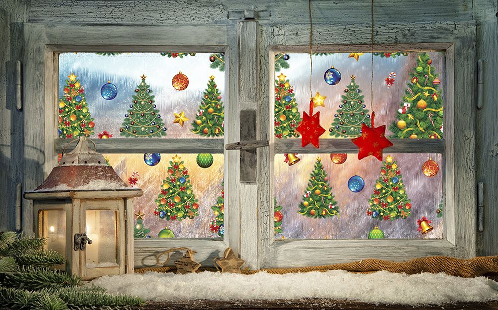 holiday decorative window film beverly hills
