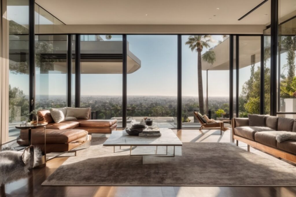 Luxurious Beverly Hills home with advanced window film