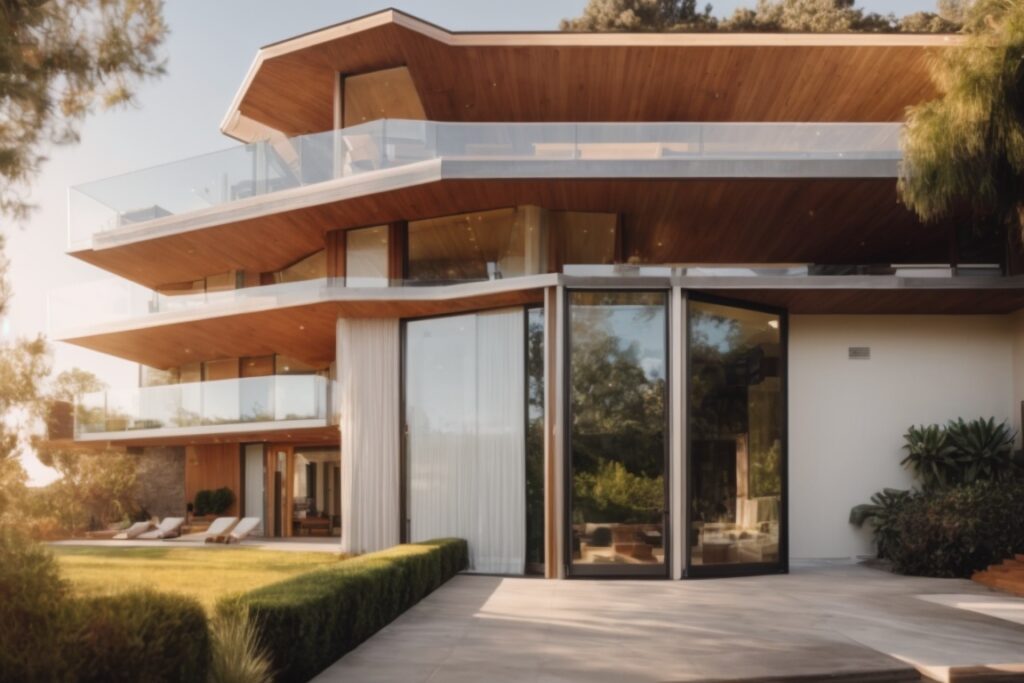 Energy-efficient home with UV protective window film in sunny Beverly Hills