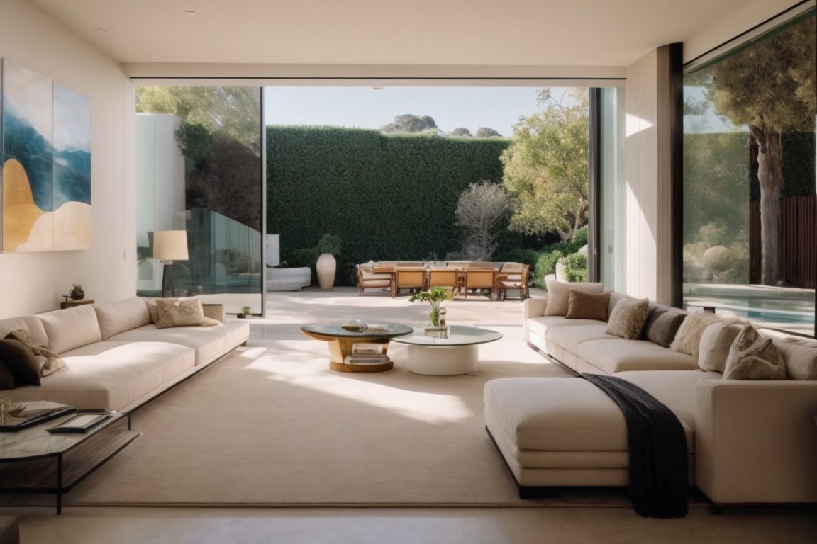 Luxurious Beverly Hills estate with energy efficient window film
