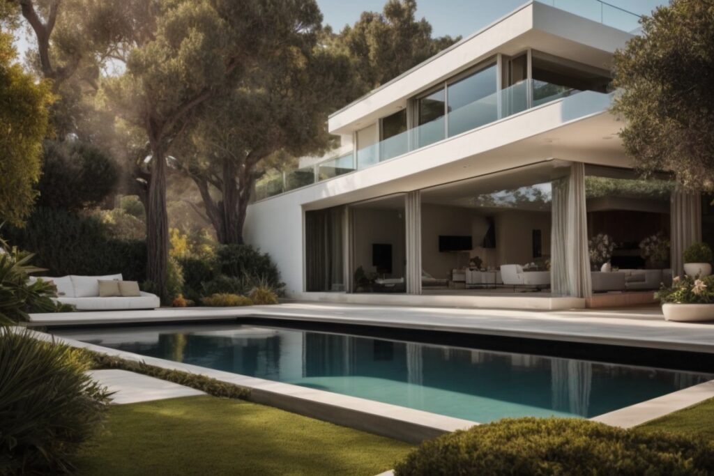 Elegant Beverly Hills home with heat blocking window film